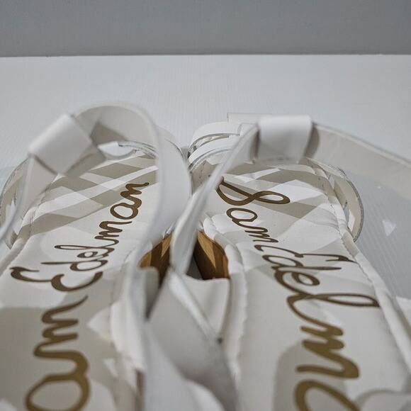 NEW Sam Edelman Margritte Sandal Fisherman Platform White Leather Size 10 - Picture 9 of 12